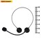 Rockstar Costume Accessories Headset - Fake Rock Star MJ Singer Microphone and Headphones Costume Accessory Prop Black